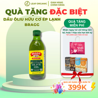 Dầu oliu hữu cơ ép lạnh Bragg 473ml