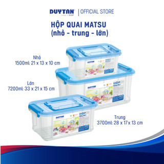 Hộp Quai Nhỏ Trung Lớn (1500-3700-7200ml) DUY TÂN nhựa PP nguyên sinh an toàn, đa năng sử dụng