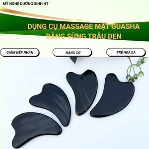 Dụng cụ guasha tim sừng đen massage nâng cơ,giảm nếp nhăn, trẻ hoá làn da không tuổi -MỸ NGHỆ DƯỠNG SINH HT