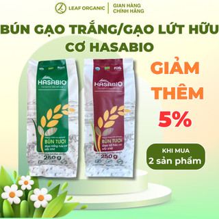 Bún tươi gạo trắng/gạo lứt hữu cơ Hasabio sấy khô