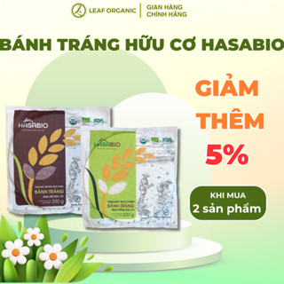 Bánh tráng trắng, bánh tráng lứt hữu cơ HasaBio 200gr