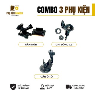 Phụ kiện camera – gắn xe máy, nón bảo hiểm, ô tô, đa năng, phù hợp mọi dòng camera hành trình.