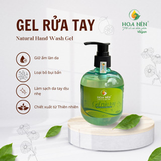 Gel Rửa Tay Thảo Mộc - Hoa Nén - Vegan - Sản phẩm từ tự nhiên - An toàn da tay - 300ml