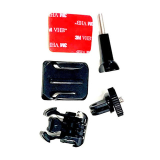 Combo 3 Phụ Kiện Giá Đỡ Camera Hành Trình Ô Tô Xe Máy - Bộ Kẹp Nón Bảo Hiểm, Đeo Cổ, Hút Kính Cho Cam Mini