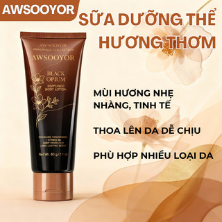 AWSOOYOR Sữa Dưỡng Thể Hương Thơm 60g ngăn ngừa da khô, dễ hấp thụ, phù hợp với hầu hết các loại da hay ở phòng máy lạnh