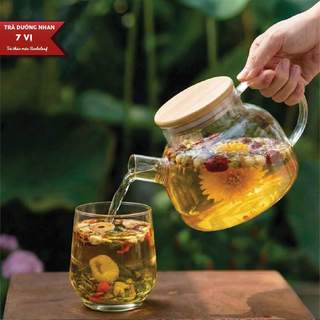 Trà Dưỡng Nhan 7 Vị Hoa Hồng Sunbeleaf - Dưỡng Trắng Da, Giảm Mụn, Giảm Cân, Chống Lão Hóa - Hộp 10 Đến 20 Gói
