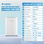Máy Hút Ẩm Dân Dụng Kosmen KM- 12L/20L/25L/30L/60L/Ngày, Vận Hành Êm Ái, Có Wifi & Sấy Quần Áo - Bảo Hành 2 Năm — ảnh 6