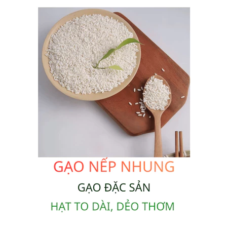Gạo nếp nhung, gạo nếp đặc sản Bắc Bộ, gạo nếp cao quê chuẩn sạch Thái Bình Food