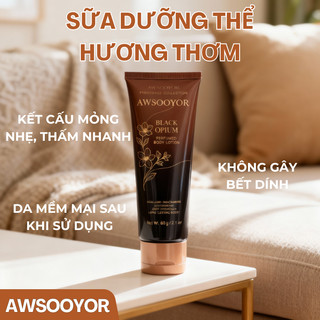 AWSOOYOR Sữa Dưỡng Thể Hương Thơm 60g hương thơm lưu lại lâu, ngăn ngừa da khô, phù hợp với hầu hết các loại da