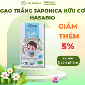 Gạo trắng Japonica hữu cơ Bebi Hasabio