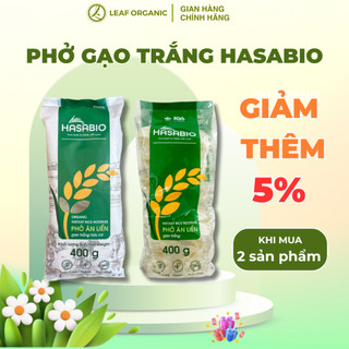 Phở gạo trắng ăn liền hữu cơ HasaBio 400g