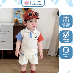 N38- bộ polo chim cánh cụt penguin - a117.1741