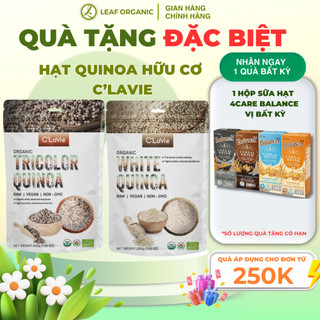 Hạt diêm mạch quinoa trắng, quinoa 3 màu hữu cơ C'LaVie 200g