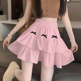 Chân váy voan nữ lưng thun cao nhiều tầng rủ nhẹ màu trắng đen hồng xanh dễ mặc VANISA CT512