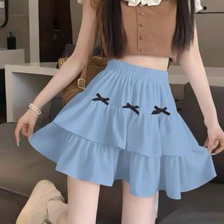 Chân váy voan nữ lưng thun cao nhiều tầng rủ nhẹ màu trắng đen hồng xanh dễ mặc VANISA CT512