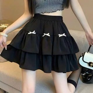 Chân váy voan nữ lưng thun cao nhiều tầng rủ nhẹ màu trắng đen hồng xanh dễ mặc VANISA CT512