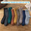 Tất vớ nam nữ chất cotton lót bông cổ vừa ấm áp giữ nhiệt, Tất nam nữ mùa đông ZANABRA T674