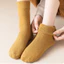 Tất vớ nam nữ chất cotton lót bông cổ vừa ấm áp giữ nhiệt, Tất nam nữ mùa đông ZANABRA T674