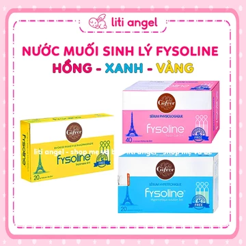 Nước muối sinh lý Fysoline Pháp - Vệ sinh mắt, mũi, miệng