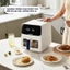 Nồi chiên không dầu hơi nước Qcooko cống suất 1500W dung tích 5L, màn hình cảm ứng dễ dàng thao t