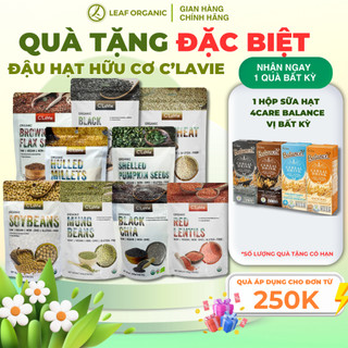 Đậu hạt hữu cơ cho bé ăn dặm C'LaVie 200g: Đậu đỏ, Đậu xanh, Đậu nành, Đậu lăng đỏ, Hạt lanh, Hạt mè, Hạt bí, Hạt kê