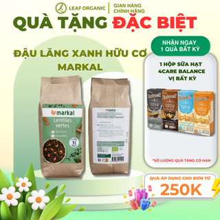 Đậu lăng xanh hữu cơ Markal 500g, dùng nấu sữa , cháo soup
