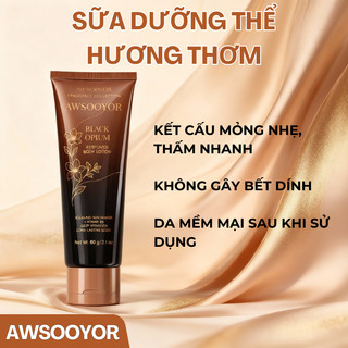 AWSOOYOR Sữa Dưỡng Thể Hương Thơm 60g dưỡng ẩm lâu trôi, hương thơm lưu lại lâu, phù hợp với hầu hết các loại da