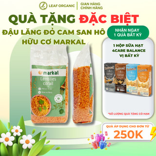 Đậu lăng đỏ cam san hô hữu cơ Markal 500g nhập khẩu Pháp