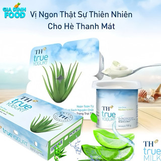 [Date mới] Sữa chua Nha Đam & các loại sữa chua khác tự nhiên Th True Milk yogurt 100g .