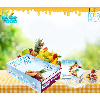 [Date mới] Sữa chua Nha Đam & các loại sữa chua khác tự nhiên Th True Milk yogurt 100g .