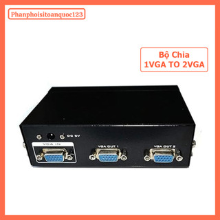 Bộ Chia Tín Hiệu VGA 1 Ra 2 Cổng/4Cổng/8 Cổng – 1CPU To 2VGA/4GA/8VGA Hỗ Trợ Dùng Cho PC, Máy Chiếu