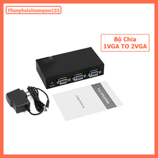 Bộ Chia Tín Hiệu VGA 1 Ra 2 Cổng/4Cổng/8 Cổng – 1CPU To 2VGA/4GA/8VGA Hỗ Trợ Dùng Cho PC, Máy Chiếu