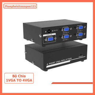 Bộ Chia Tín Hiệu VGA 1 Ra 2 Cổng/4Cổng/8 Cổng – 1CPU To 2VGA/4GA/8VGA Hỗ Trợ Dùng Cho PC, Máy Chiếu