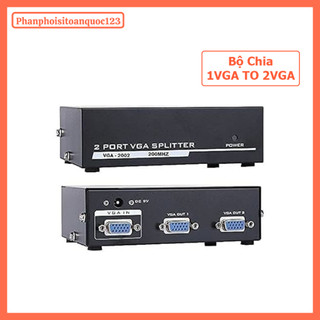 Bộ Chia Tín Hiệu VGA 1 Ra 2 Cổng/4Cổng/8 Cổng – 1CPU To 2VGA/4GA/8VGA Hỗ Trợ Dùng Cho PC, Máy Chiếu
