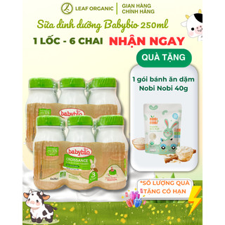 Lốc sữa nước dinh dưỡng tăng trưởng hữu cơ Babybio cho bé 10-36 tháng tuổi