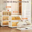 STON Tủ Nhựa Gấp Gọn Đa Năng Tủ đựng đồ phòng khách Có Bánh Xe 360° - Chịu Lực Tốt Không Cần Lắp Đặt Đa Kích Thước