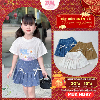 Chân váy bé gái xếp ly 2 tầng bồng bềnh J6251 – Mix thêm áo và phụ kiện siêu xinh, tôn dáng