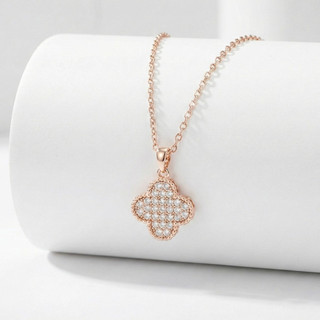Dây chuyền bạc nữ LAMY Lucky Four Leaf Necklace Gold 6385