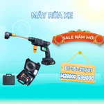 Máy Rửa Xe Mini Cầm Tay Cao Áp Gia Đình Dùng Pin Động Cơ Lõi Đồng Cực Khỏe Súng Rửa Xe Áp Lực Cao Đánh Bay Vết Bẩn Nhanh — ảnh 1