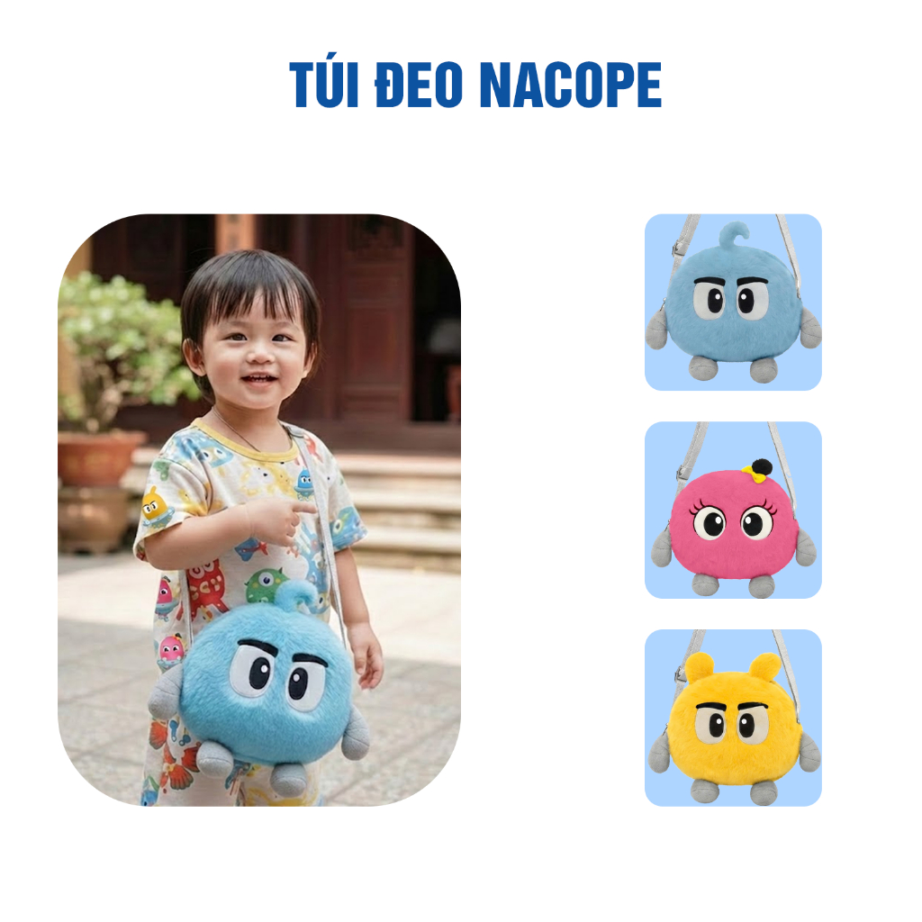 Túi đeo chéo NaCoPe ngộ nghĩnh, dễ thương cho bé