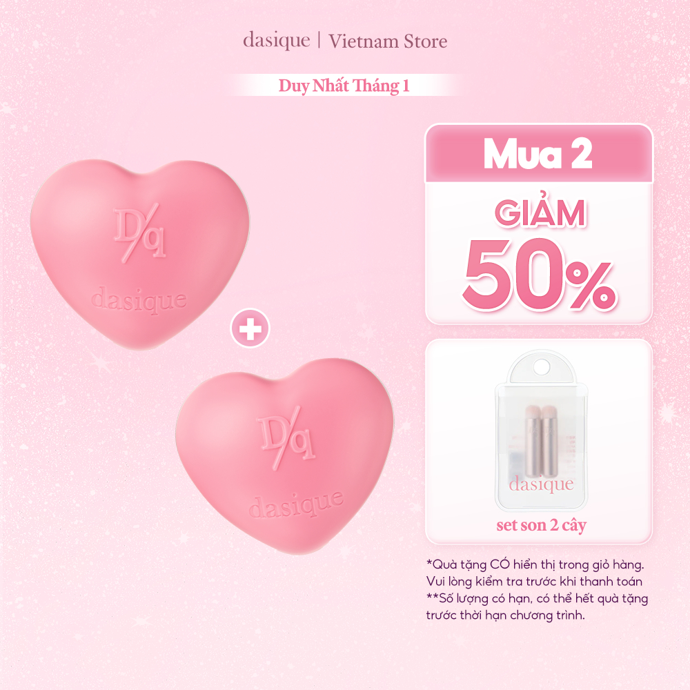 Son bùn đa năng trang điểm mắt môi má hồng Dasique Heart Souffle Pot 6.5g