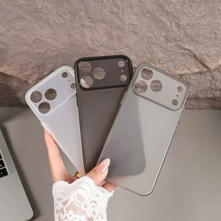 Ốp lưng nhám Matte mềm mỏng chống bám vân tay chống trầy xước cho iPhone 17 16 15 14 13 pro/promax/air