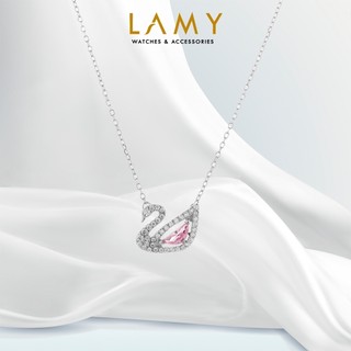 [GIÁ TRÊN LIVE]  Dây chuyền thiên nga LAMY Crystal Swan Necklace Silver 6042