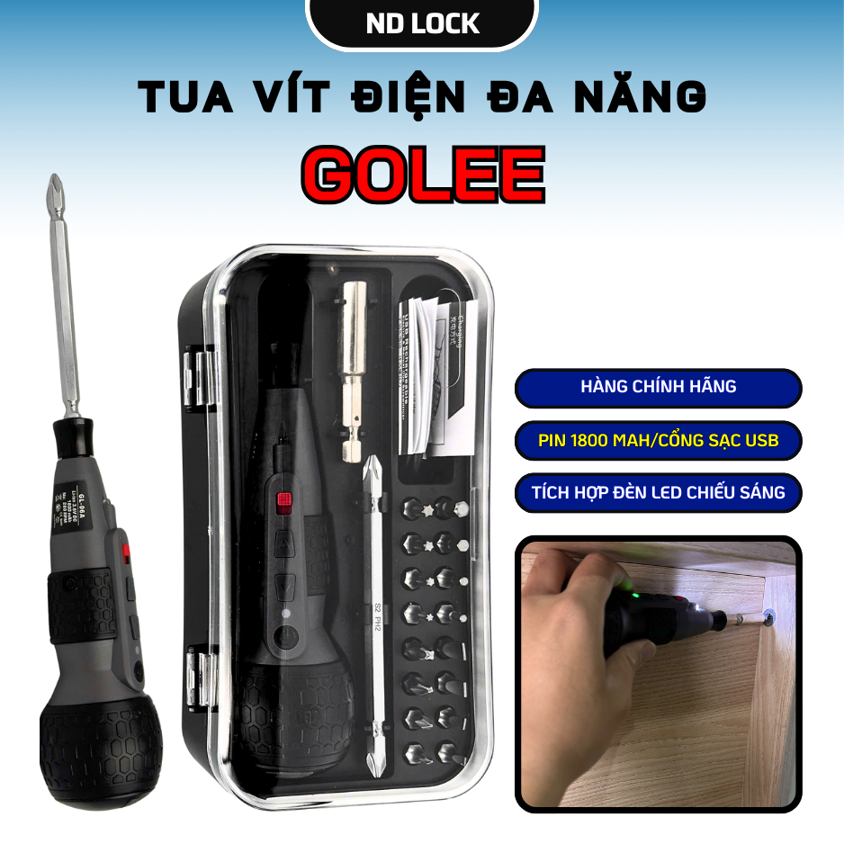 Tua Vít Điện Nhỏ Đa Năng Tháo Lắp Tua Vít Xoắn Vít Điện GOLEE GL-06A ...