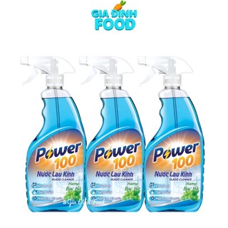Nước lau kính POWER100 Hương Bạc Hà 500ml