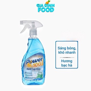 Nước lau kính POWER100 Hương Bạc Hà 500ml