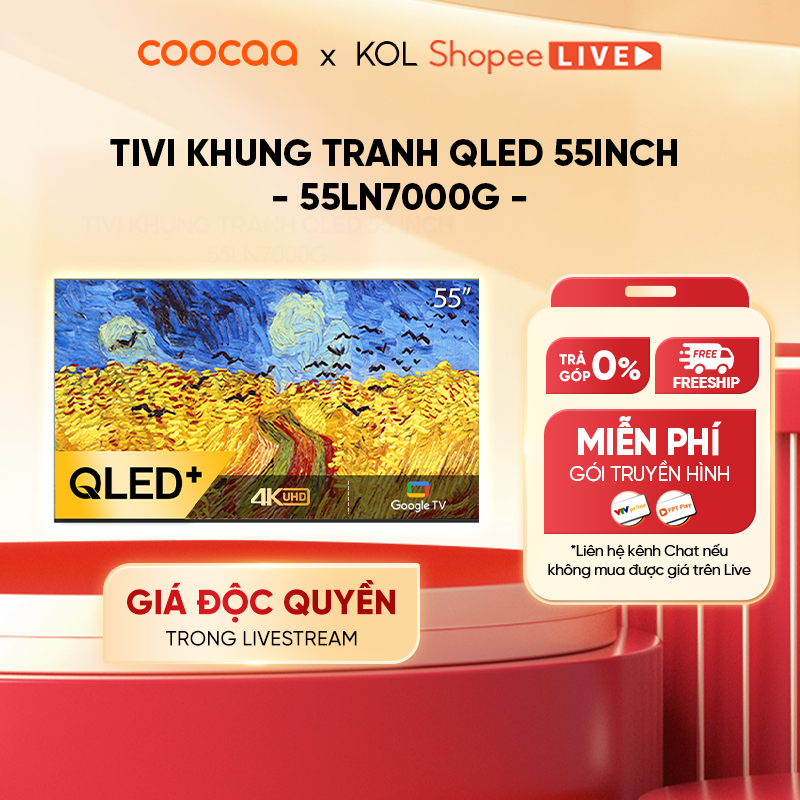 Smart tivi Coocaa Frame+ 55LN7000G