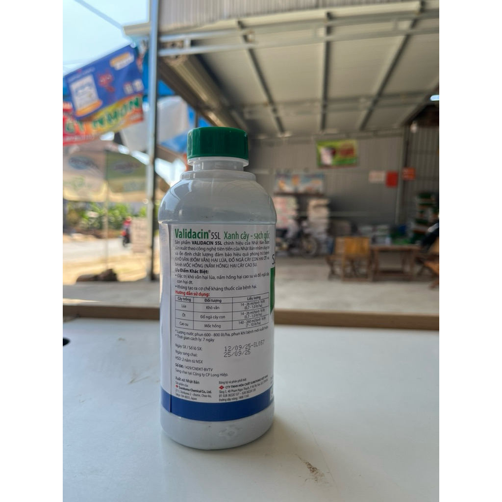 Validicin 5SL hàng Sumitomo/ Chai 450ml- phòng trừ nấm hồng, lở cổ rễ trên cây trồng