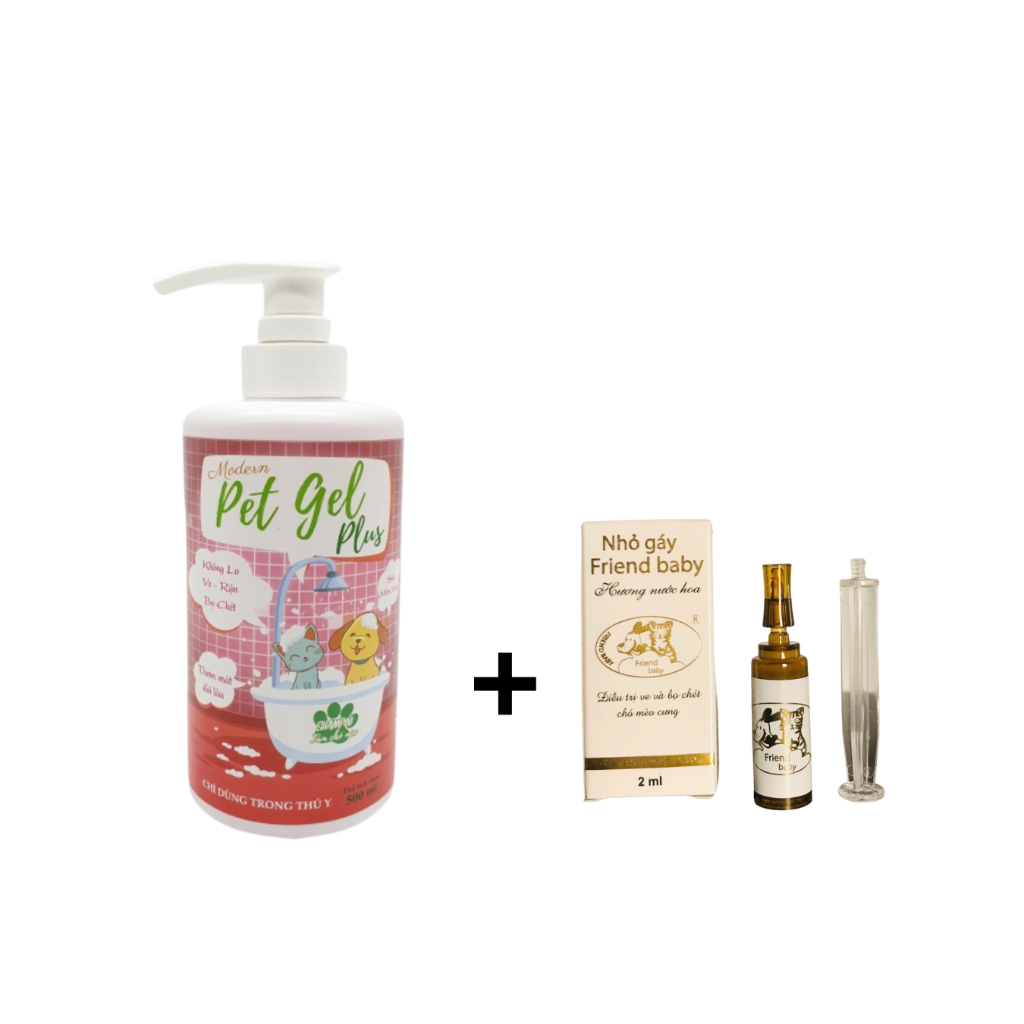 Sữa tắm petgel cho chó mèo chai 500ml, mua theo combo