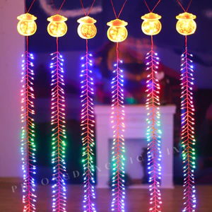 Pháo Điện Tử Dây Led Pháo Hoa Trang Trí Tết Có Âm Thanh Hiệu Ứng Nháy Sống Động Tạo Không Khí Xuân